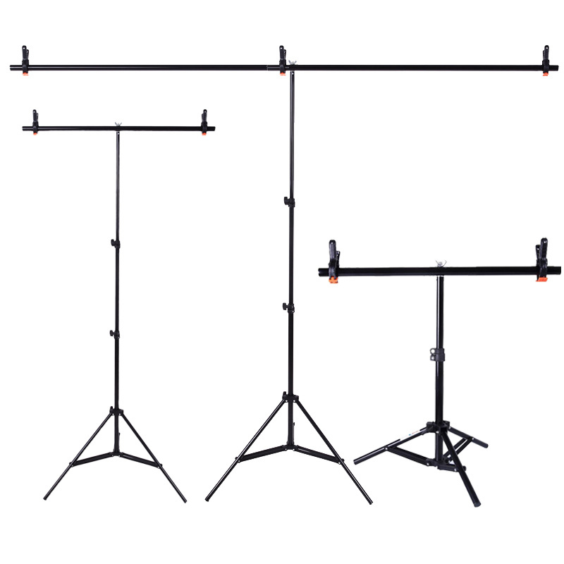 Tianrui Fono laikiklis PVC fono fotografavimui – metalinis rėmas, produktų fotografavimui, išplečiamas iki 2 m