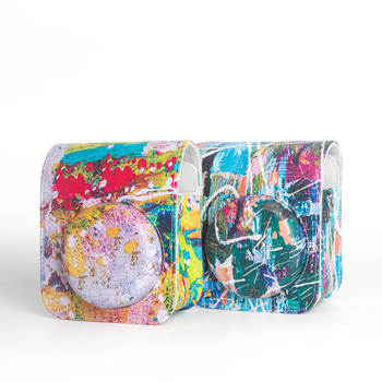 Husă de protecție din PU pentru Fuji Instax Mini 12 / Polaroid Mini 12 cameră, căptușită cu PU, compatibilă Mini 12, greutate 126 g