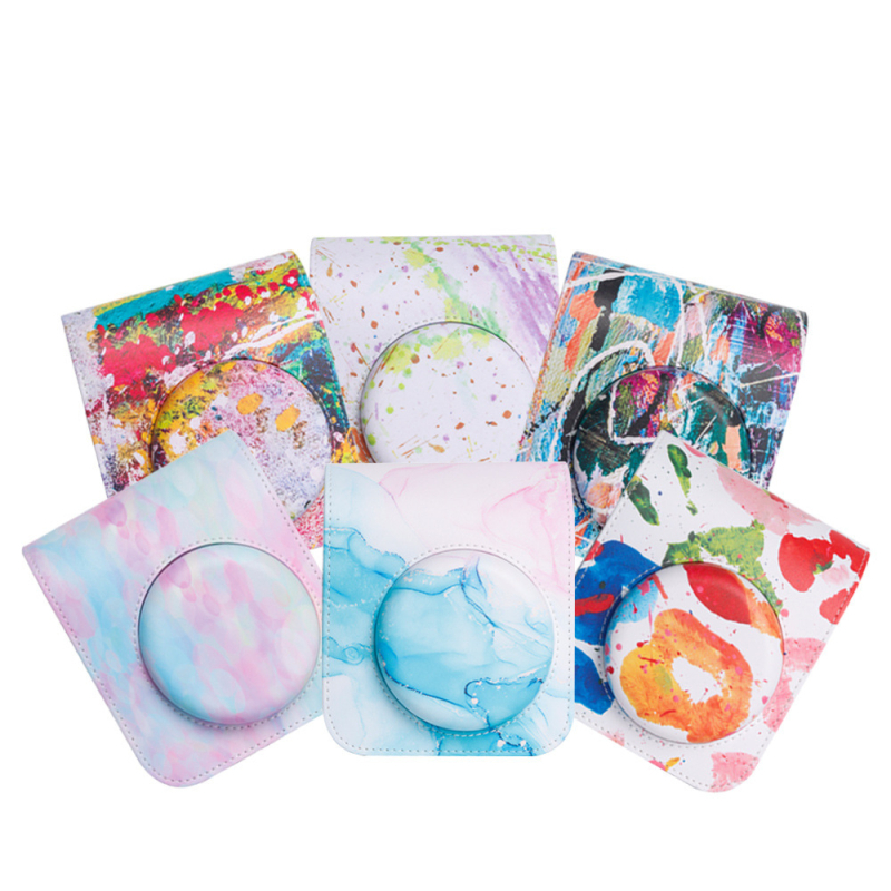 Husă de protecție din PU pentru Fuji Instax Mini 12 / Polaroid Mini 12 cameră, căptușită cu PU, compatibilă Mini 12, greutate 126 g