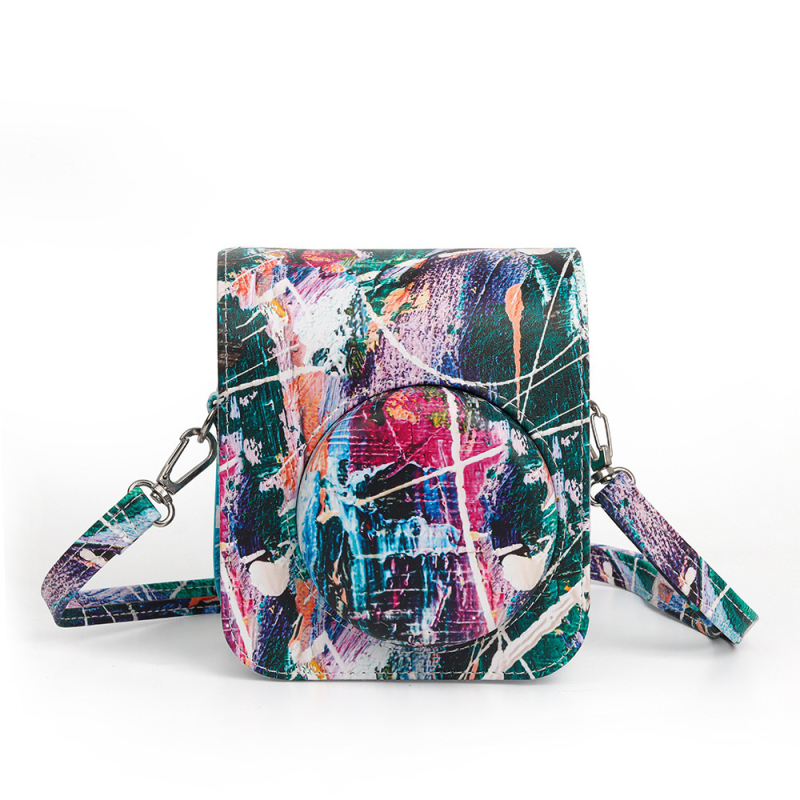 Husă de protecție din PU pentru Fuji Instax Mini 12 / Polaroid Mini 12 cameră, căptușită cu PU, compatibilă Mini 12, greutate 126 g