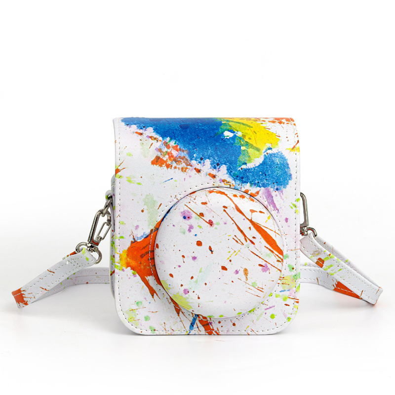 Husă de protecție din PU pentru Fuji Instax Mini 12 / Polaroid Mini 12 cameră, căptușită cu PU, compatibilă Mini 12, greutate 126 g