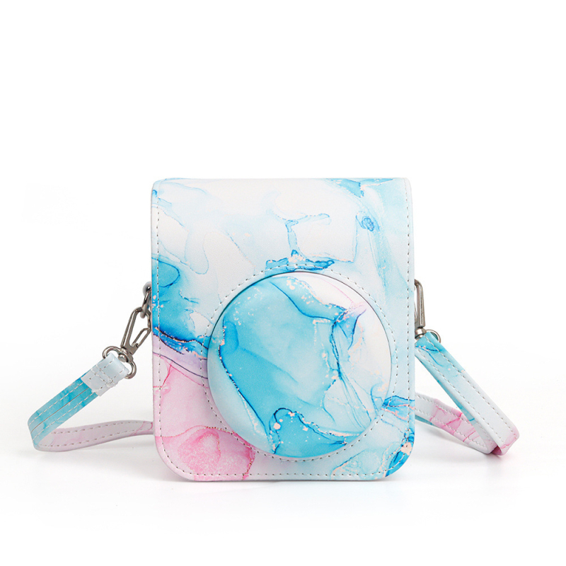 Husă de protecție din PU pentru Fuji Instax Mini 12 / Polaroid Mini 12 cameră, căptușită cu PU, compatibilă Mini 12, greutate 126 g