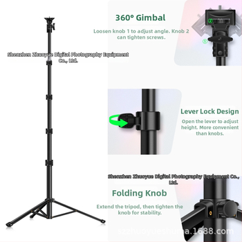 YINGNUOST αλουμινένιο τρίποδο για κάμερα και smartphone – ύψος 130-160 cm, 4-5 τμημάτων τηλεσκοπικού, ικανότητα φόρτωσης 10 kg, βάρος 0,5 kg