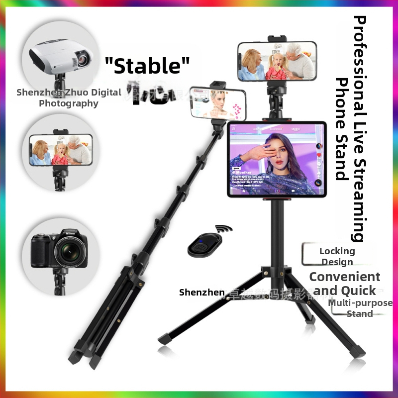 YINGNUOST αλουμινένιο τρίποδο για κάμερα και smartphone – ύψος 130-160 cm, 4-5 τμημάτων τηλεσκοπικού, ικανότητα φόρτωσης 10 kg, βάρος 0,5 kg