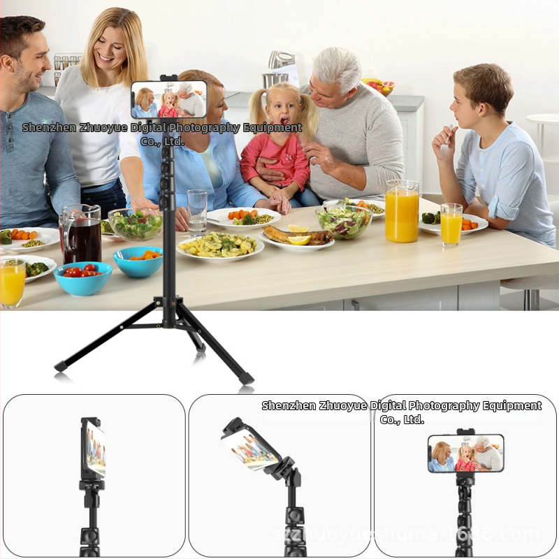 YINGNUOST αλουμινένιο τρίποδο για κάμερα και smartphone – ύψος 130-160 cm, 4-5 τμημάτων τηλεσκοπικού, ικανότητα φόρτωσης 10 kg, βάρος 0,5 kg