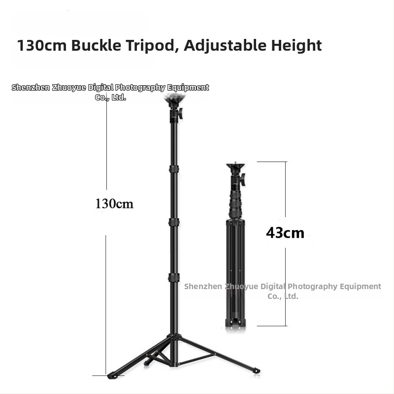 YINGNUOST αλουμινένιο τρίποδο για κάμερα και smartphone – ύψος 130-160 cm, 4-5 τμημάτων τηλεσκοπικού, ικανότητα φόρτωσης 10 kg, βάρος 0,5 kg