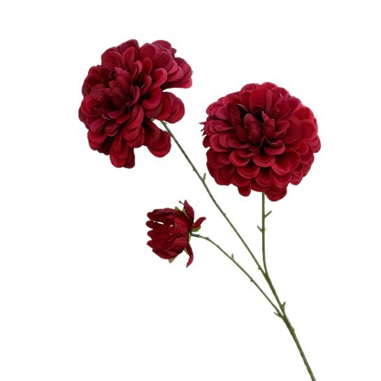 Ανθοδέσμη τεχνητών μεταξωτών λουλουδιών χωρίς φύλλα, με τρία κεφάλια, μπουμπούκια και διακριτικό άρωμα, για διακόσμηση γάμου