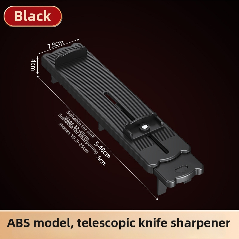 Στήριγμα ακονίσματος μαχαιριών για νεροχύτη, βάση από PP + χάλυβα άνθρακα, αντιολισθητικό, επεκτεινόμενο, μοντέρνο μινιμαλιστικό στυλ, Flying crown