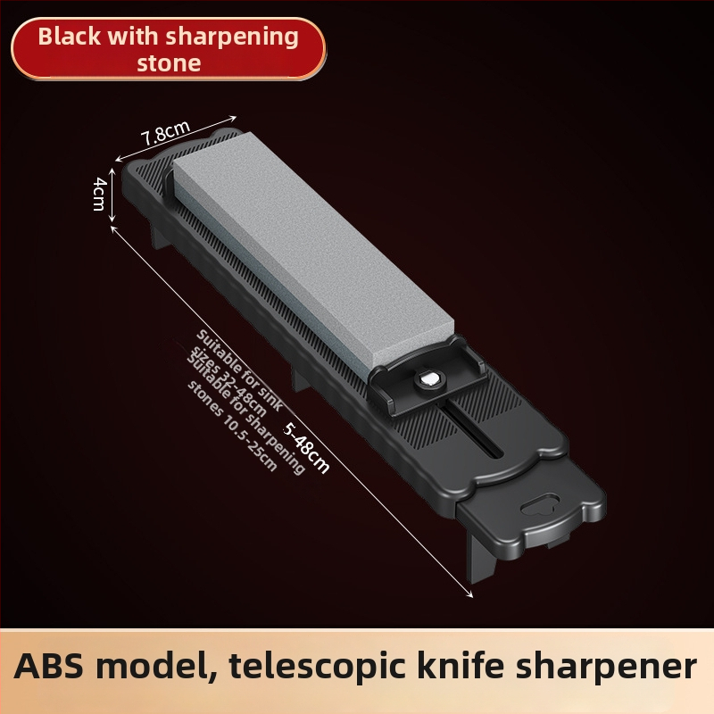 Στήριγμα ακονίσματος μαχαιριών για νεροχύτη, βάση από PP + χάλυβα άνθρακα, αντιολισθητικό, επεκτεινόμενο, μοντέρνο μινιμαλιστικό στυλ, Flying crown