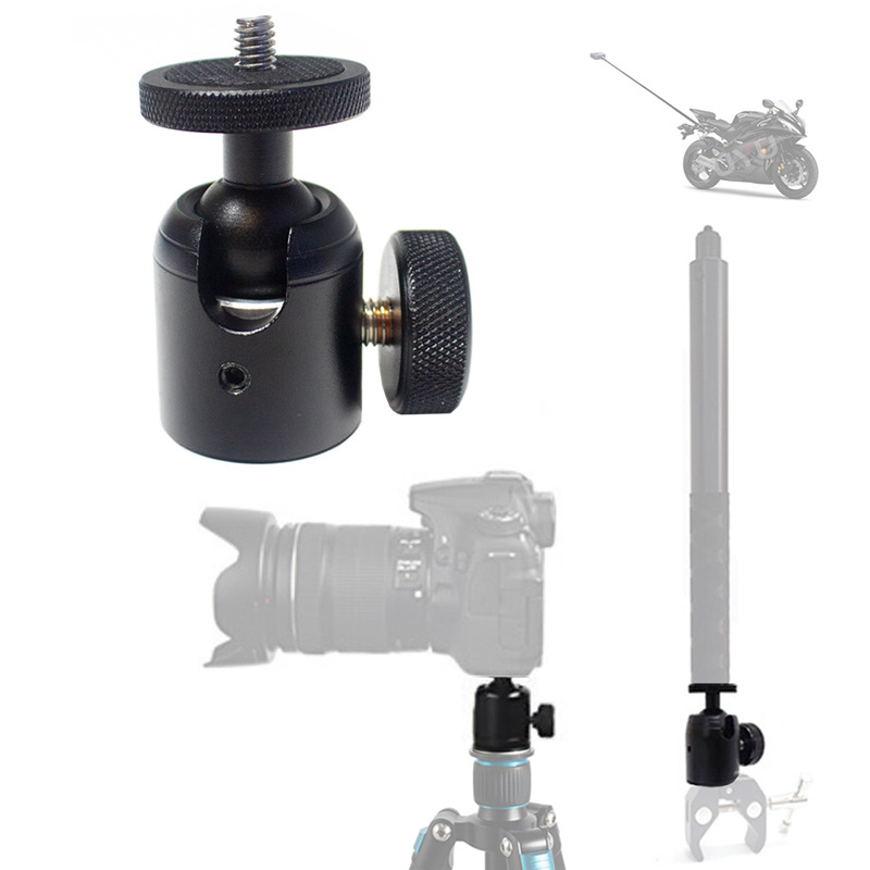 Метална сферична глава за пан-наклон, 360°, с резба 1/4-inch за трипод и други устройства с резба 1/4-inch (модел T025)