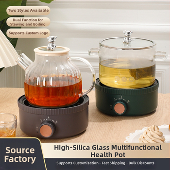 Veselības tējas katls - Daudzfunkcionāls mājas tējas katls, stikla korpuss, model BLH-01, 1.2-1.5L, 220V, 500-1000W