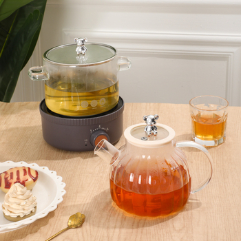 Veselības tējas katls - Daudzfunkcionāls mājas tējas katls, stikla korpuss, model BLH-01, 1.2-1.5L, 220V, 500-1000W