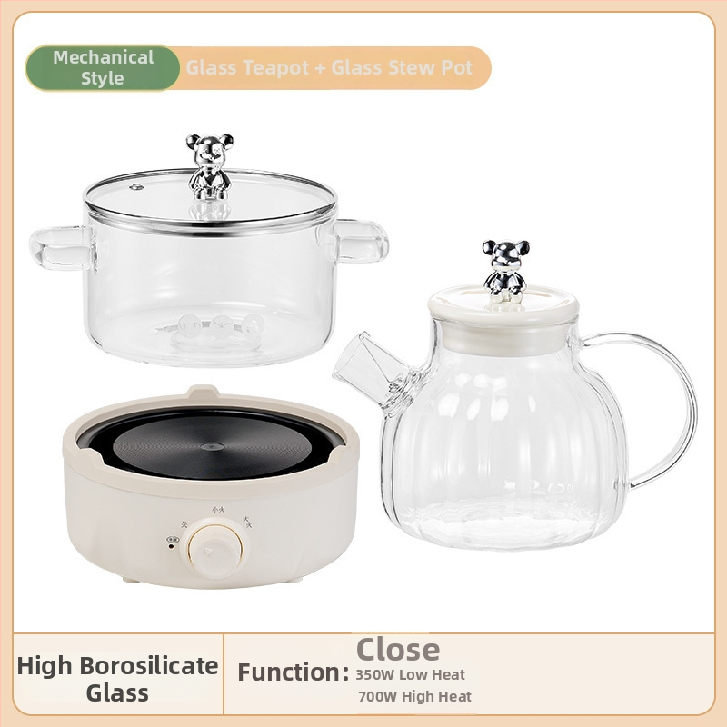 Veselības tējas katls - Daudzfunkcionāls mājas tējas katls, stikla korpuss, model BLH-01, 1.2-1.5L, 220V, 500-1000W