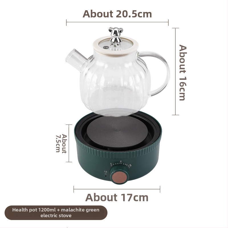Veselības tējas katls - Daudzfunkcionāls mājas tējas katls, stikla korpuss, model BLH-01, 1.2-1.5L, 220V, 500-1000W