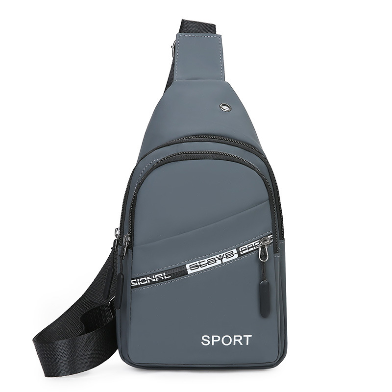 Muška PVC crossbody torbica, vodootporna, sa zatvaračem, vertikalno kvadratnog oblika, trodimenzionalna torba