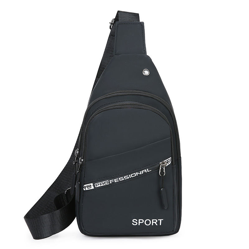 Muška PVC crossbody torbica, vodootporna, sa zatvaračem, vertikalno kvadratnog oblika, trodimenzionalna torba