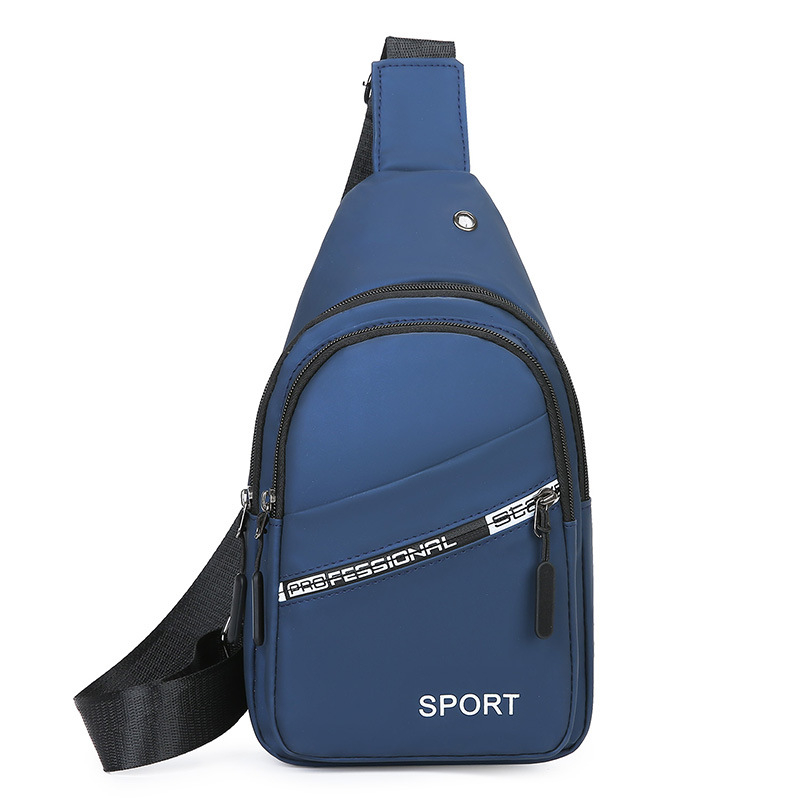 Muška PVC crossbody torbica, vodootporna, sa zatvaračem, vertikalno kvadratnog oblika, trodimenzionalna torba