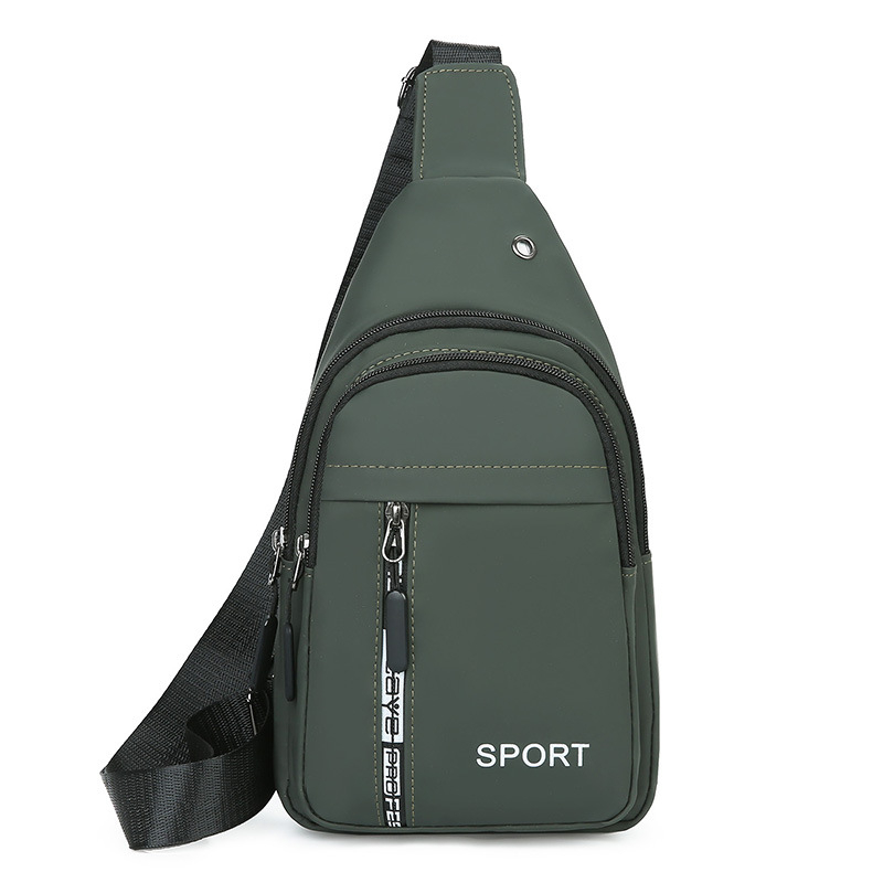 Muška PVC crossbody torbica, vodootporna, sa zatvaračem, vertikalno kvadratnog oblika, trodimenzionalna torba