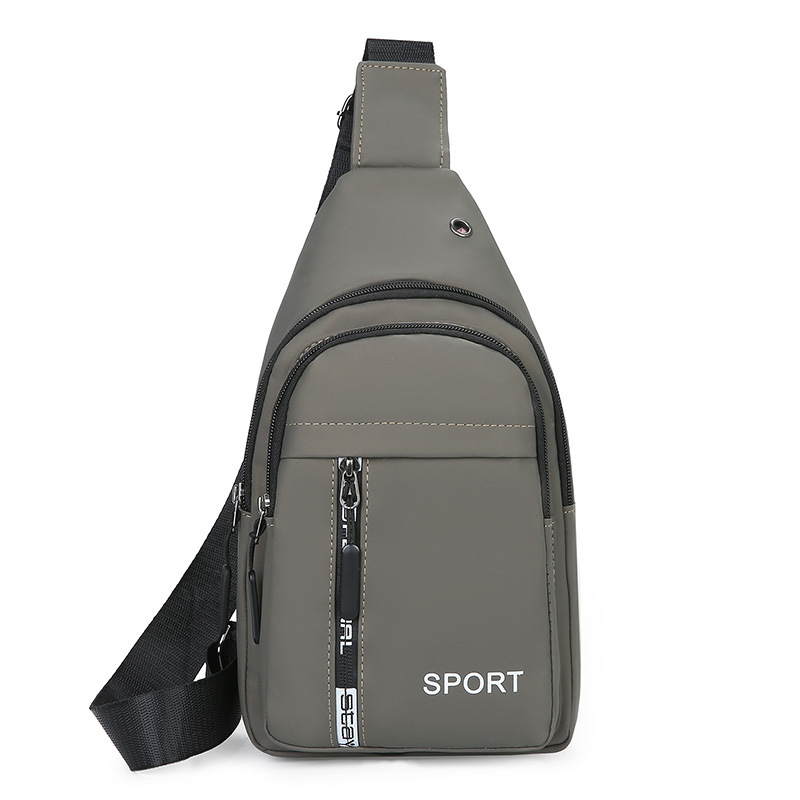 Muška PVC crossbody torbica, vodootporna, sa zatvaračem, vertikalno kvadratnog oblika, trodimenzionalna torba
