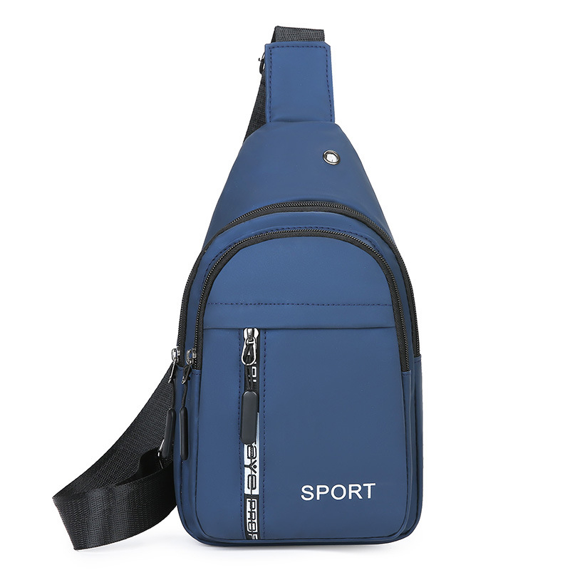 Muška PVC crossbody torbica, vodootporna, sa zatvaračem, vertikalno kvadratnog oblika, trodimenzionalna torba