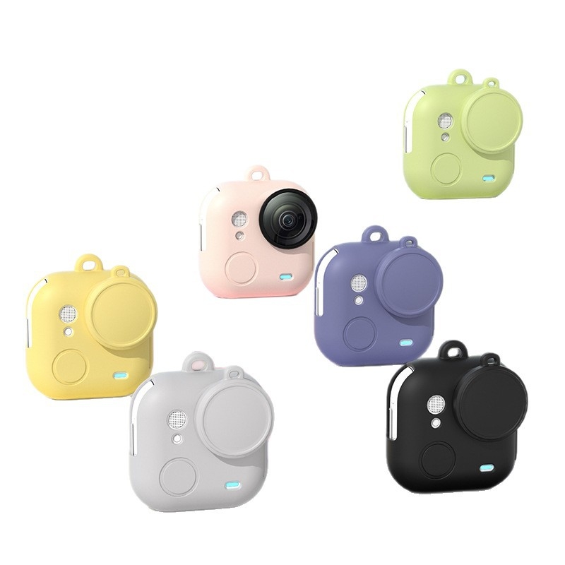 Insta360 Go Ultra silikónový obal – ochranný kryt objektívu a príslušenstvo s šnúrkou (vrátane silikónového púzdra a TPE tašky)