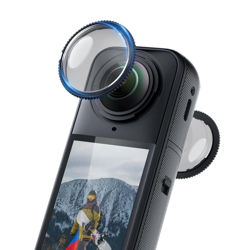Zaštitnik objektiva za Insta360 X2/X3/X4/X5 s ljepilnim nosačem — otporan na ogrebotine, PC i staklo