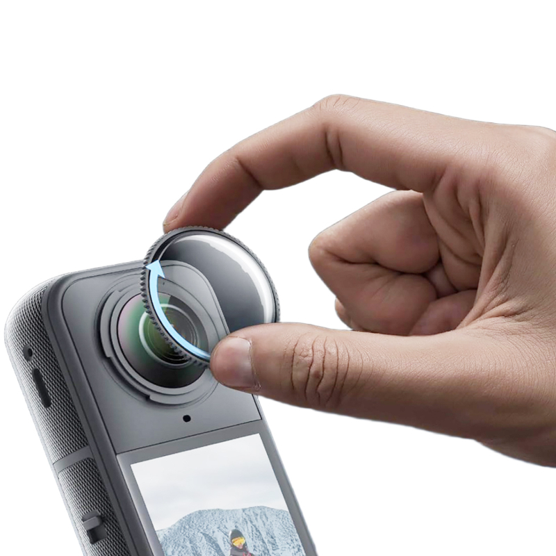 Zaštitnik objektiva za Insta360 X2/X3/X4/X5 s ljepilnim nosačem — otporan na ogrebotine, PC i staklo
