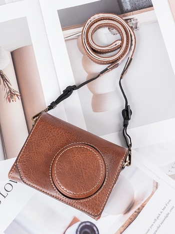 Geantă pentru aparat foto din PU, stil geantă, căptușeală PU, design unisex