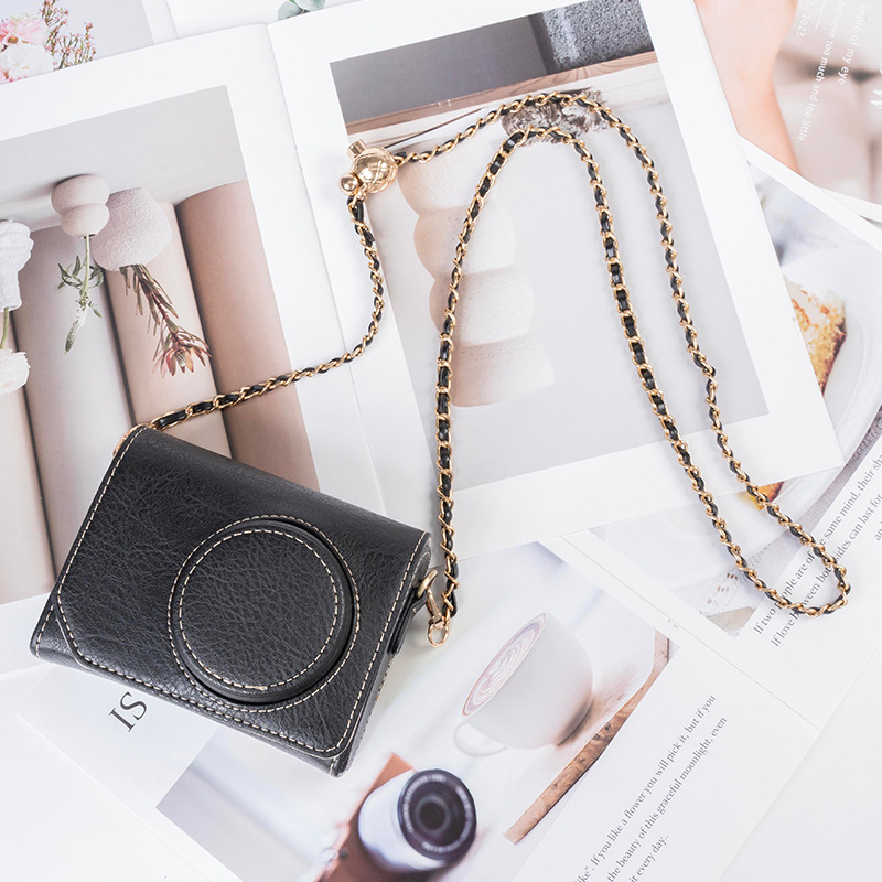 Geantă pentru aparat foto din PU, stil geantă, căptușeală PU, design unisex