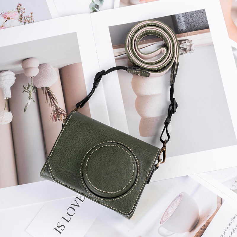 Geantă pentru aparat foto din PU, stil geantă, căptușeală PU, design unisex