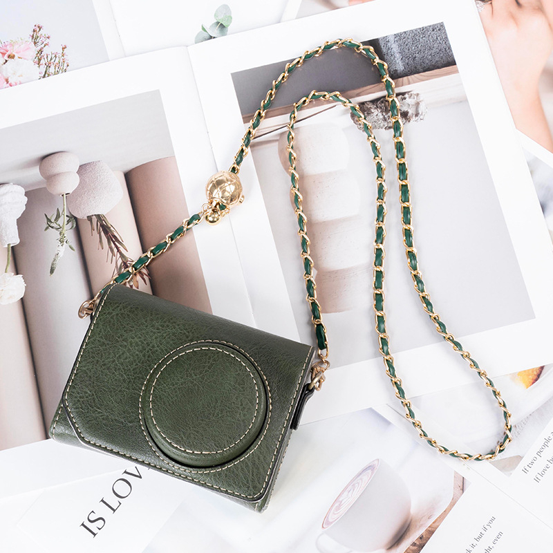 Geantă pentru aparat foto din PU, stil geantă, căptușeală PU, design unisex