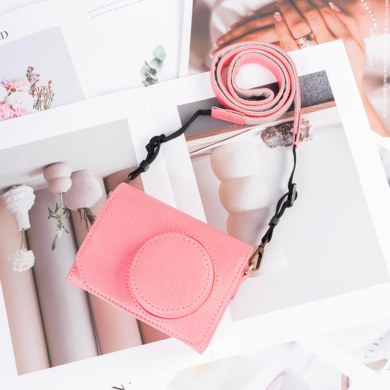 Geantă pentru aparat foto din PU, stil geantă, căptușeală PU, design unisex