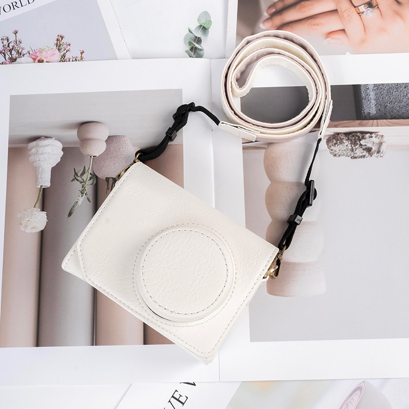 Geantă pentru aparat foto din PU, stil geantă, căptușeală PU, design unisex