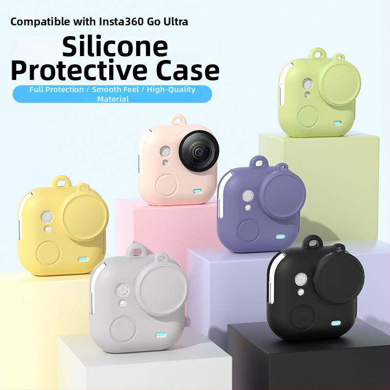 Shadowstone go ultra silikónový kryt pre Insta360 Go Ultra – kryt objektívu, príslušenstvo, ochrana proti pádu, značka Shi qiu, model Shadowstone go ultra, na sklade