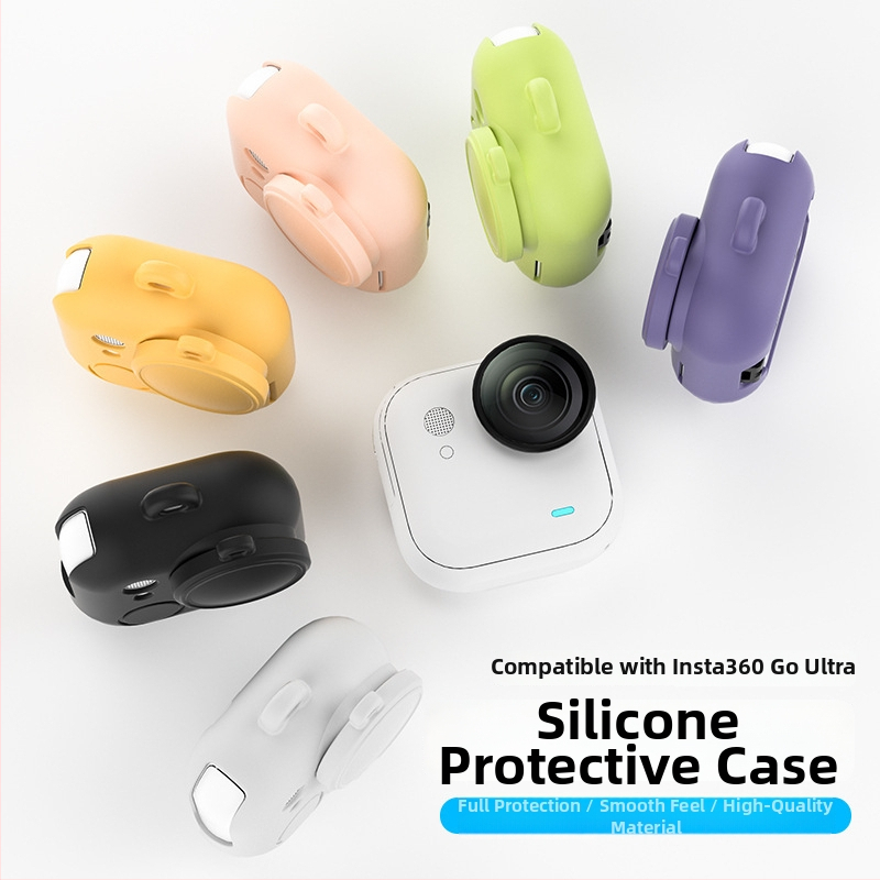 Shadowstone go ultra silikónový kryt pre Insta360 Go Ultra – kryt objektívu, príslušenstvo, ochrana proti pádu, značka Shi qiu, model Shadowstone go ultra, na sklade