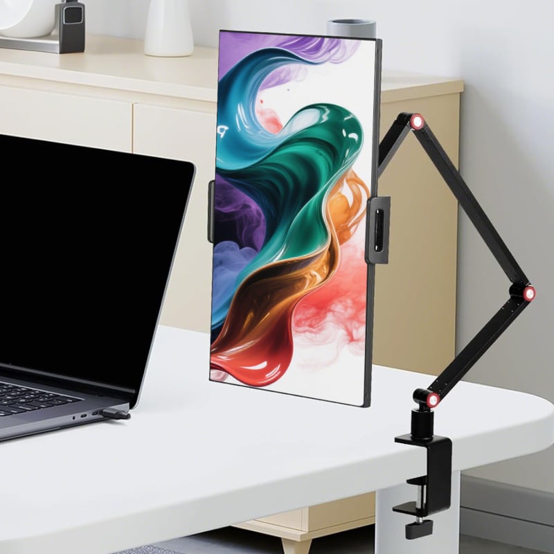 Suport de birou pentru tabletă, design rotativ, model BX-07B3, brand Blive, compatibil cu generațiile iPad/iPhone, înlocuire gratuită.