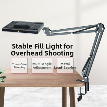 Lumină LED pentru fotografiere pe birou a bijuteriilor, temperaturi de culoare reglabile (trei trepte), 25W