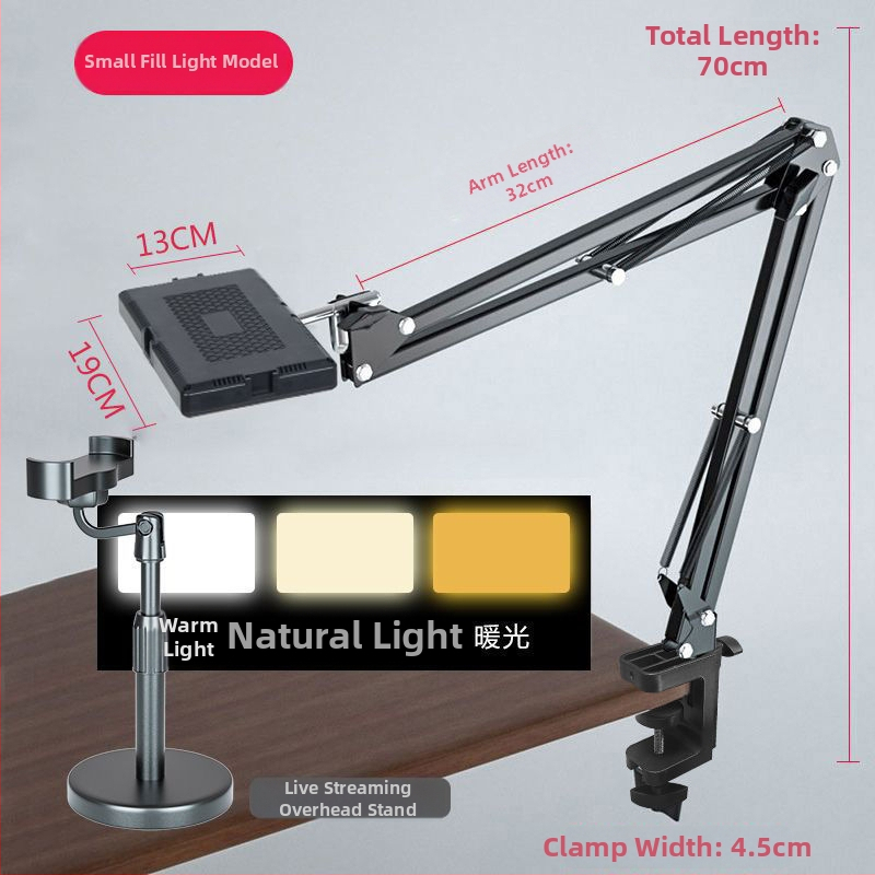 Lumină LED pentru fotografiere pe birou a bijuteriilor, temperaturi de culoare reglabile (trei trepte), 25W