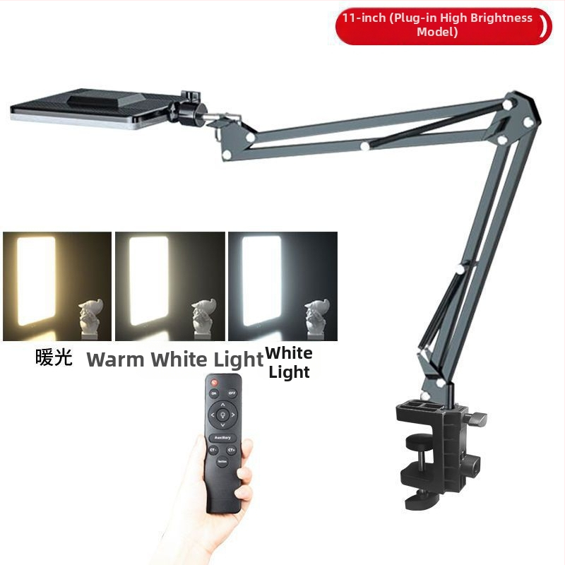 Lumină LED pentru fotografiere pe birou a bijuteriilor, temperaturi de culoare reglabile (trei trepte), 25W