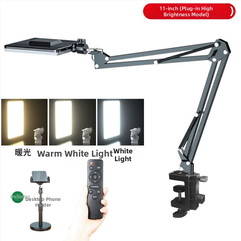 Lumină LED pentru fotografiere pe birou a bijuteriilor, temperaturi de culoare reglabile (trei trepte), 25W