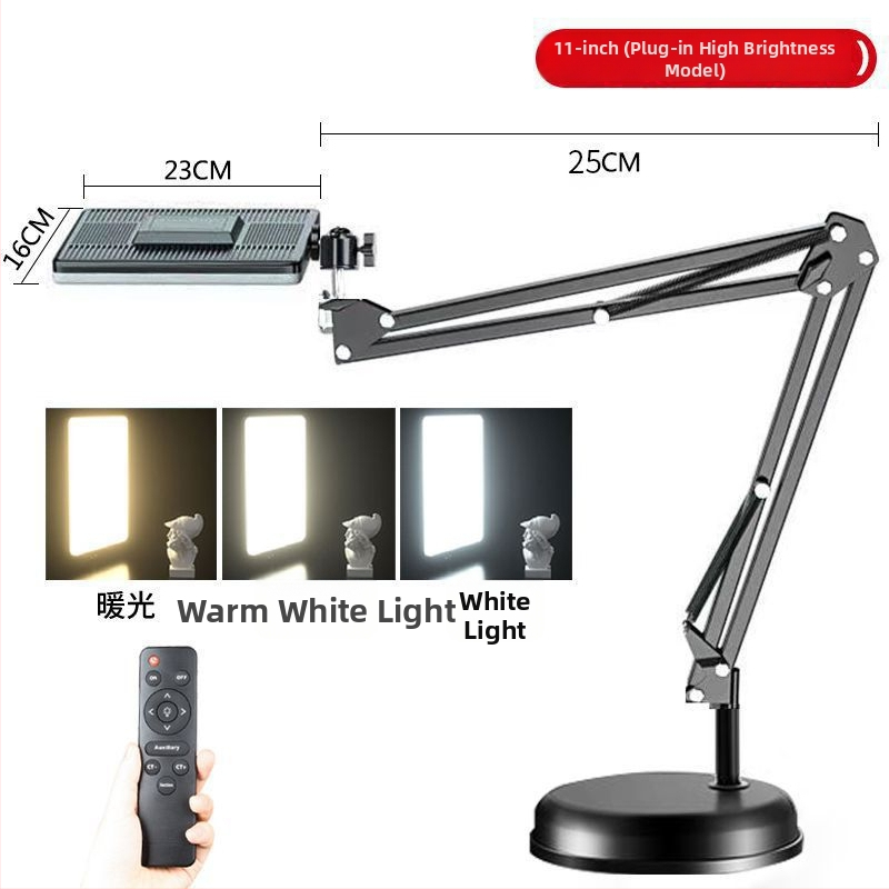 Lumină LED pentru fotografiere pe birou a bijuteriilor, temperaturi de culoare reglabile (trei trepte), 25W