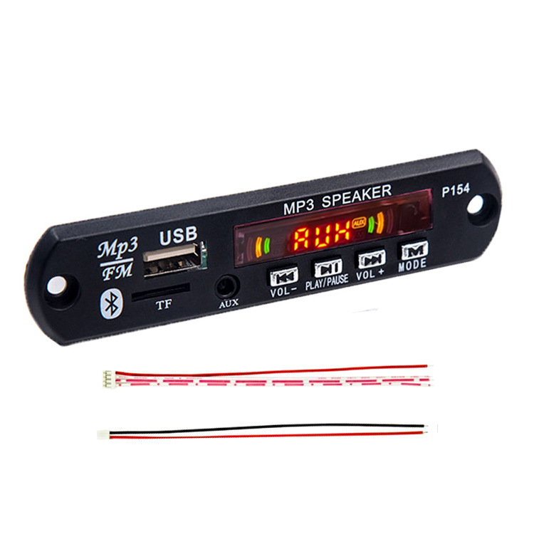 DC12V Auto Bluetooth 5.0 MP3 dekodēšanas plate ar FM radio