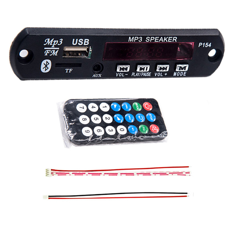 DC12V Auto Bluetooth 5.0 MP3 dekodēšanas plate ar FM radio