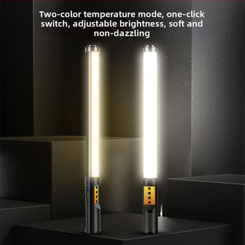 Prenosné fotografické svetlo s RGB LED, nastaviteľná jas a farba, samostatné napájanie