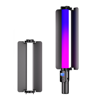 Prenosné fotografické svetlo s RGB LED, nastaviteľná jas a farba, samostatné napájanie
