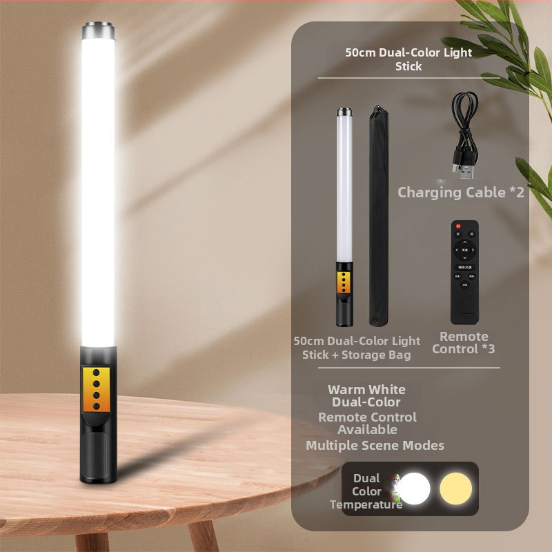 Prenosné fotografické svetlo s RGB LED, nastaviteľná jas a farba, samostatné napájanie