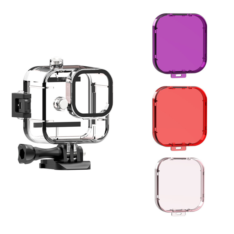 GoPro 11 Mini Vodootporna Kućišta za Akcijsku Kameru, Pribor, Kaljeno Filmsko Pokriće, Ispisani Logo