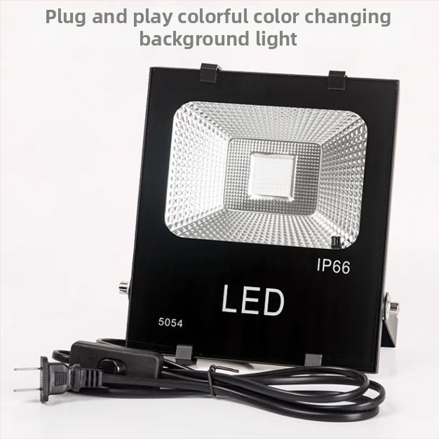 RGB apkārtējā gaisma tiešraides studijai – AC barošana, sienas uzstādīšana, bez viedās kontroles