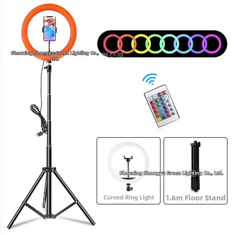 Prenosný kruhový svetelný zdroj na fotografovanie – nastaviteľná jas, teplota svetla 3000K/4000K/6000K, LED, 5V, 10–12W