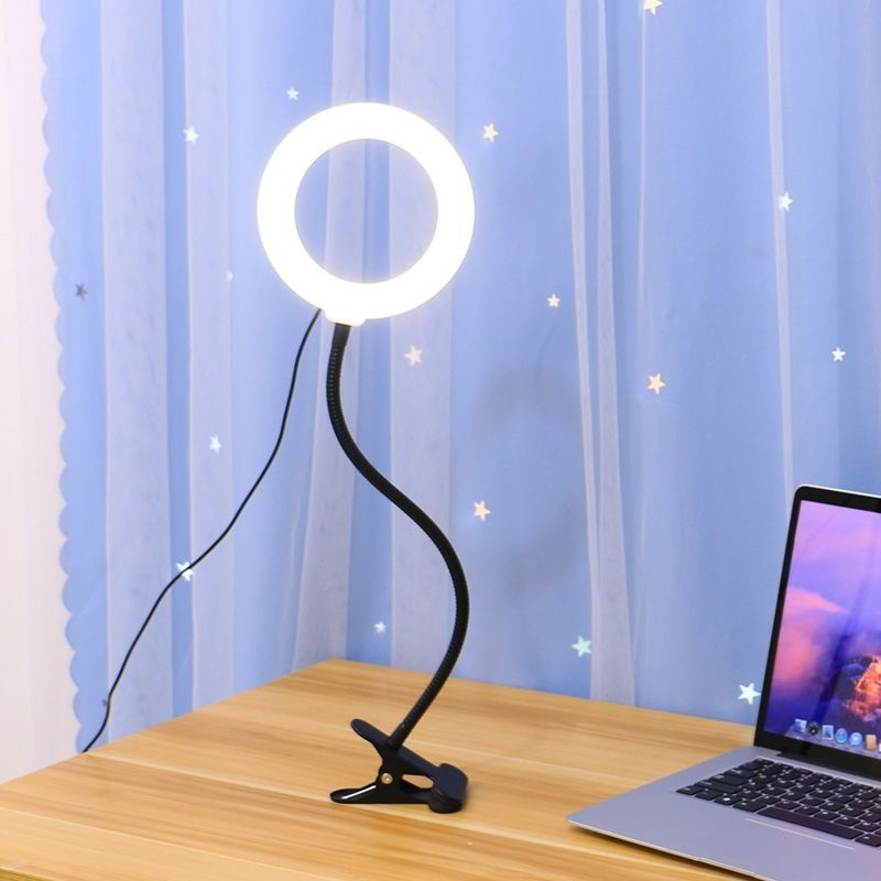 Lumină LED inel pentru birou cu clips, 20W, trei temperaturi de culoare, utilizare manuală